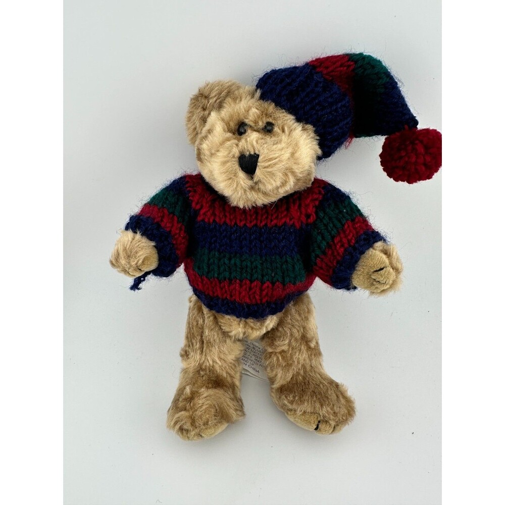 Vintage 1996 Chrisha Playful Plush 8" Teddy Bear‎ w/Sweater Stuffed Animal Toys